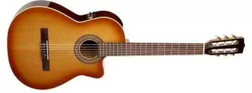 Hybrid CW Nylon/Electric Guitar - Light Burst